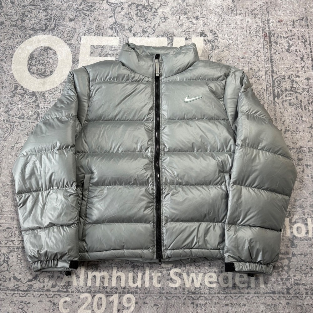 Nike NOCTA Puffer Jacket Mens XL Metallic Silver Drake FN8196-330 NWT